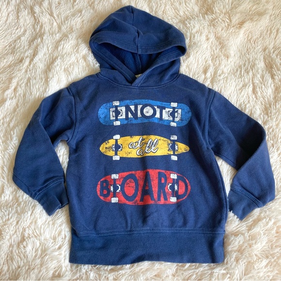 H&M Other - H&M Navy Blue Not at all Board Hoodie 4-6 years